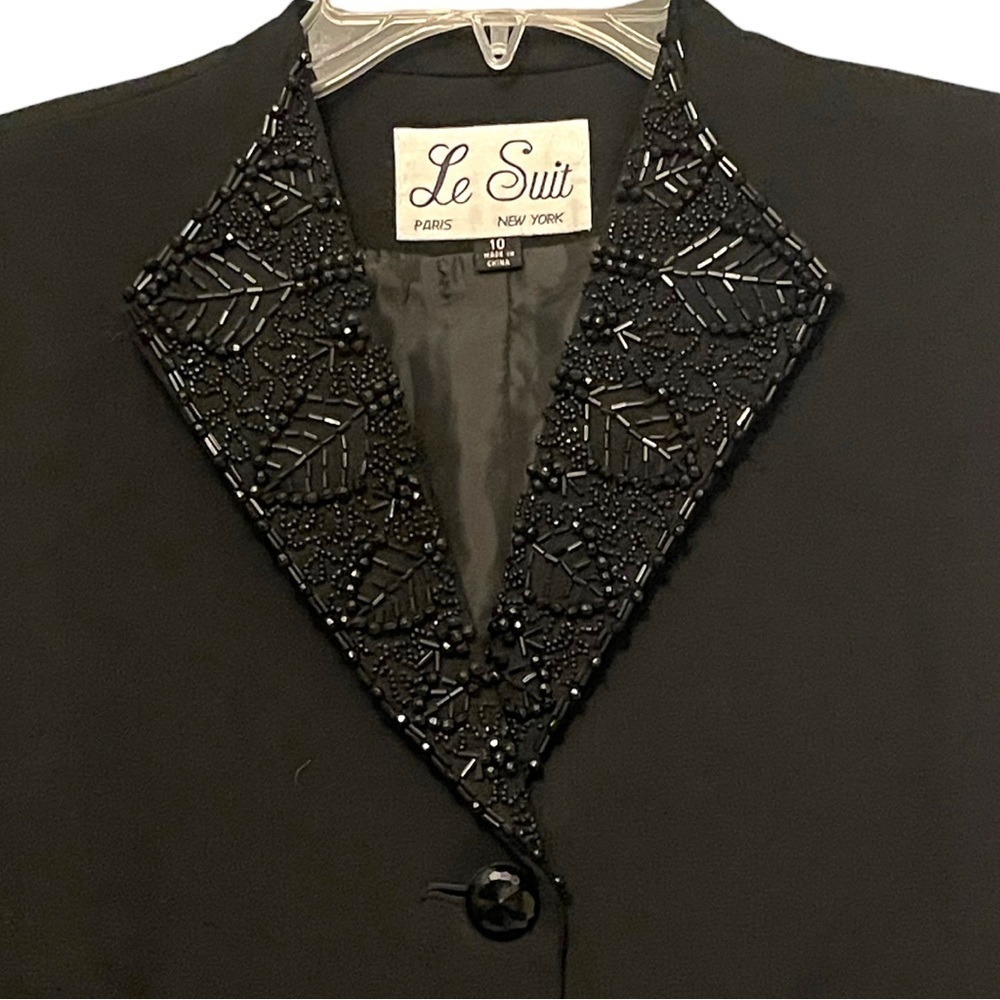 Le Suit Black Beaded Jacket